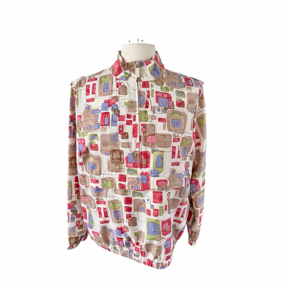Women’s LizGolf Abstract Print Windbreaker